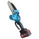 Blue Lithium Handheld Battery Mini Chainsaw Electric Wood Cutting Machine 12 Inch