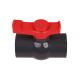 UPVC Compact Square Butterfly Ball Valve Parts With Handle 4 Inch