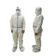 White Ppe Disposable Protective Coverall Full Body For Safety Protective