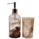 Odorless Reusable Glass Soap Dispenser Bottles For Bathroom Thickened