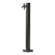 Black Garden Yard Bibcock Water Taps Stainless Steel Standpipe Sqaure Watering Post 93cm Height