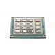 PCI EPP Stainless Steel Keyboard , Encrypting PIN Pad For Password Input On ATM Machine