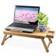 bamboo large serving trays with folding legs and desk