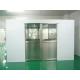 Hidden Auto Cargo Tunnel Type Air Shower Clean Room With Double Leaf Sliding Doors