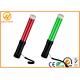 Battery Powered LED Traffic Wand ,  Multi Function Aircraft Marshalling Wands 