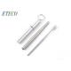 3.93 Inch Retractable Stainless Steel Straws , Portable Stainless Steel Straws