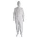 Non - Toxic White Hood Disposable Coveralls For Men