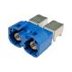 Signal Blue Right Angle 4 Pin C Code Dual HSD Connector For PCB