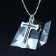 Fashion Top Trendy Stainless Steel Cross Necklace Pendant LPC349