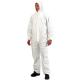 Chemical Resistant Microporous Work Protective Disposable Coverall Suit GSM 30g - 70g