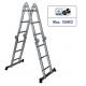 A Form Aluminum Multi Purpose Ladder 4 Folds Aluminum Straight Ladder