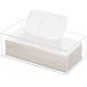 Square Clear Acrylic Tissue Box Holder Cover Transparent Toilet Paper 9.25x5.2
