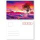 Plastic Card Printing 3D Lenticular Postcard With Landscape