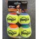 4 Pieces Tennis Balls for Dog Bulk Colorful Interactive Pet Dog Gift for Play Exercise and Training 2.5 Inch Easy Catch