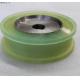 Polyurethane Rubber Coated Conveyor / Drive Rollers , Locking Swivel Caster