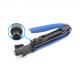 Blue RG 6 59 7 and 11 Rugged Coaxial Cable Crimping Tool for Imperial Measurement System