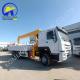 Used 6X4 Sinotruk HOWO Cargo Truck with Mounted Crane in Good Condition and Affordable