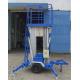 Dual Mast Aluminum Aerial Work Platform Towing Type Lifting Height 8m