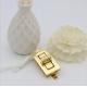 Newest custom simple rectangle light gold bag hardware twist turn locks