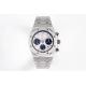 Stylish Diamond Quartz Watch Exquisite White Dial Silver Quartz Watch