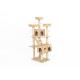 Multi - Layer Cat Climbing Frame Luxury Beige / Grey Color For 4-5 Cats