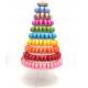 Stackable 10 Layer Plastic Macaron Packaging 0.8mm PVC Christmas Tree Macaron Tower