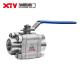 High Pressure Female Thread Ball Valve 3PC Forged Steel Handle Function Relief Valve