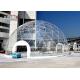 Transparent Geodesic Dome Tents , Half Sphere PVC Dome Tent Ball Design
