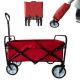 Outdoor Garden Folding Wagon PVC Wheels Narrow Wheel Stretch Handle