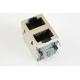 Right Angle Multi Pin RJ45 Connector Modular Stacked , PDH Use 2 x 1 Port