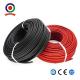 Black / Red Photovoltaic Voltage Cable Tinned Copper XLPO Insulation