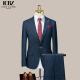 Men's Three-Piece Tuxedo Style Suit Slim Fit British Business Small Suit in Wool/Silk