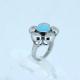 FAshion 316L Stainless Steel Ring With Enamel LRX183