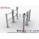 Double Core Biometric Pedestrian Security Gates Stainless Steel With Access Control