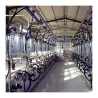 PVC pipeline 380V Herringbone Milking Parlor With Electronic Milk Meter