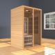 2 Person Indoor Bluetooth Compatible FAR Infrared Home Sauna In Hemlock