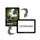 Wall Mounted Window Display Led Lighting Picture Frames Rectangular Crystal Light Box