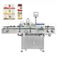 Automatic Alcohol Wine Soda Beverage Round Bottle Labeling Machine For Glass Whisky Bottles Tub Can