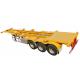 13 Ton Fuwa Skeleton Container Semi Trailer With 4/6/8 Sets T30/30 Chamber And ABS Brake