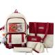OEM 1.35 Inch Girls School Bag Set Large Capacity 5 In 1 Backpack Sling Pencil Bag