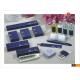 PULV Hotel Toiletries Set Comb Shower Cup Shaving Kit Blue print box package