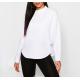 Drop Shoulder Slogan Embroidery Sweatshirt Blank Camo 100% Cotton Womens Oversized Sweatshirt