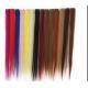 Synthetic Fibre Hair Extensions Straight Double Drawn Human Hair Wefts