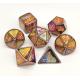Hand Polished Metal RPG Dice Lightweight Neat Sharp Edges Polyhedron