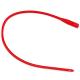 Red Rubber Intermittent Catheter 1-Way Rubber Urethral Catheter Tube