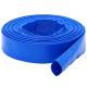 DAVCO 1.5 × 100' Pool Backwash Hose, Heavy Duty Reinforced Blue PVC Lay Flat Water Discharge Hoses