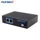 Fiber To 2 UTP Port Unmanaged Industrial Ethernet Switch