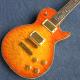 Chibson custom LP electric guitar, Flame Maple Top electric guitar with Gold hardware