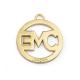 User-Friendly Style Bag Accessories Round Hollow Logo Gold Metal Tag for Handbags