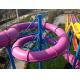 Fiberglass Water Slides , Theme Park Commercial Water Slides For Hotel and Resort
